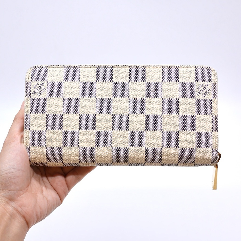 🍓LV Zippy Damier Azure Wallet VI0088